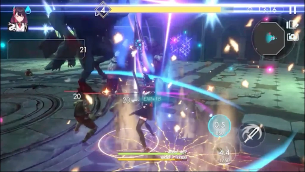 Web3ゲーム「lastmemories」プレイ画面