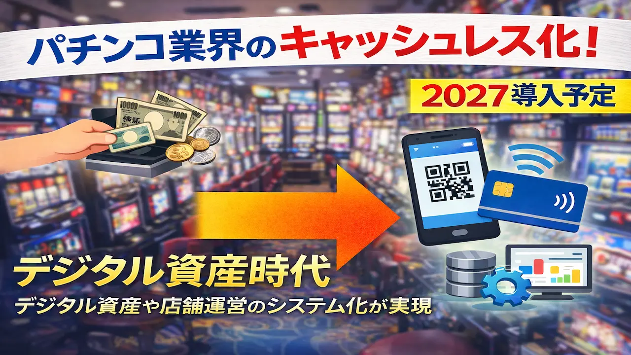 パチンコ業界キャッシュレス化2027年導入の解説