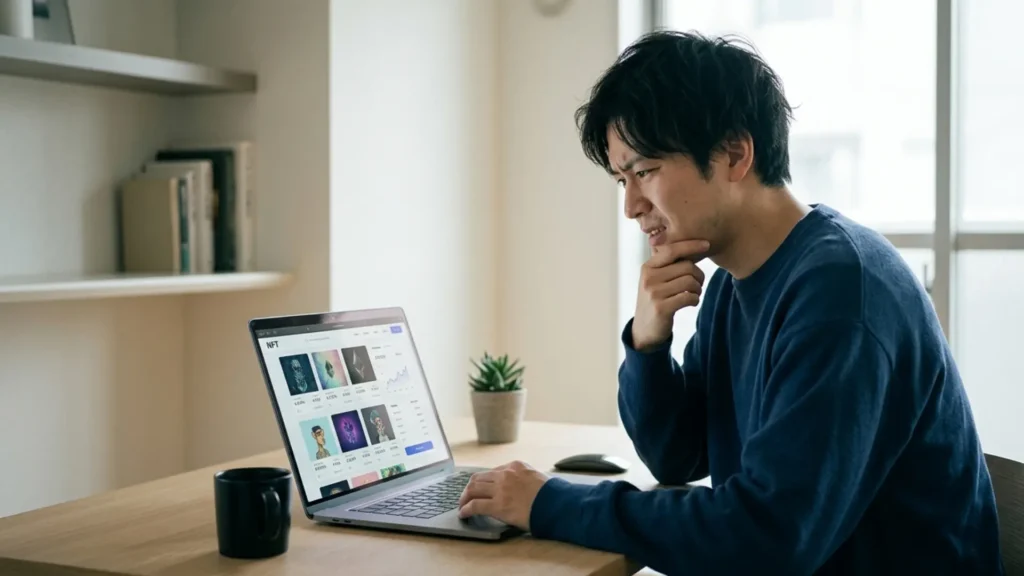 NFTが買えない人のイメージ