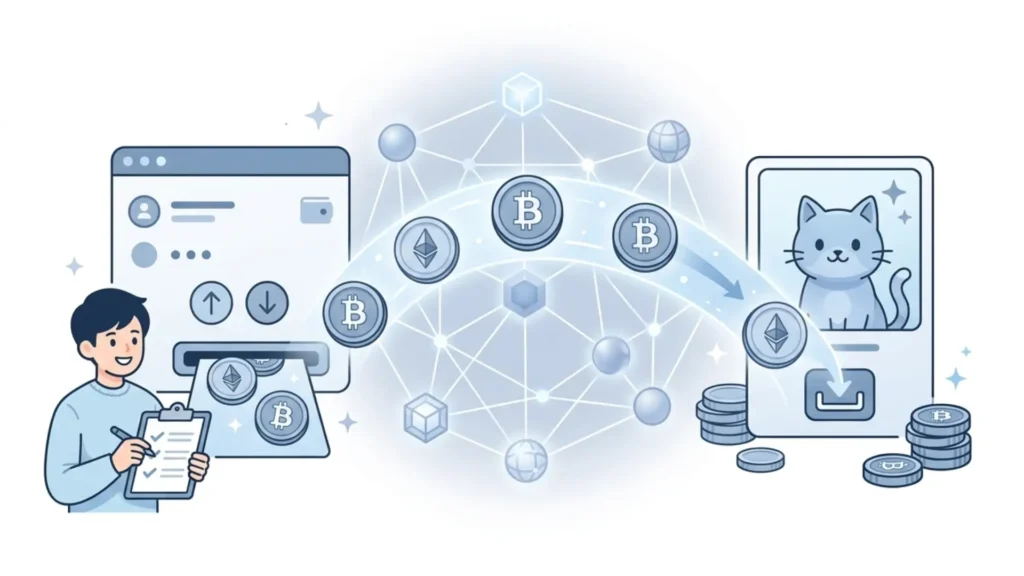 ウォレットが正しく接続できているイメージ