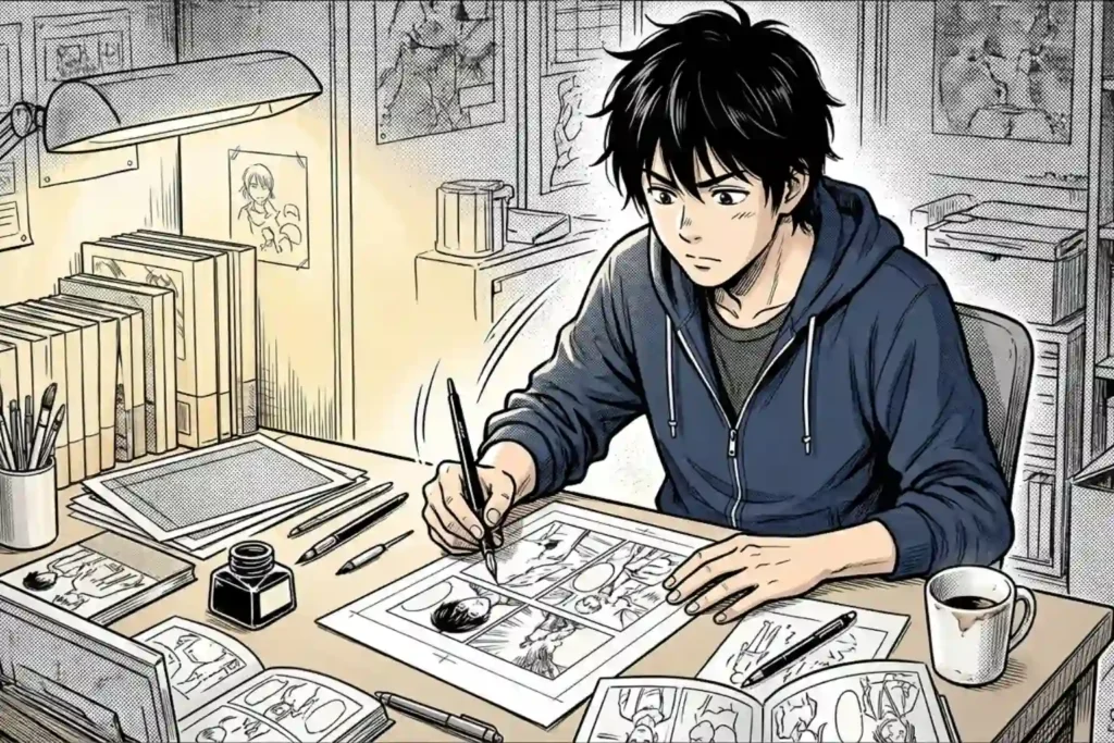 NFT漫画プロジェクトの漫画家イメージ