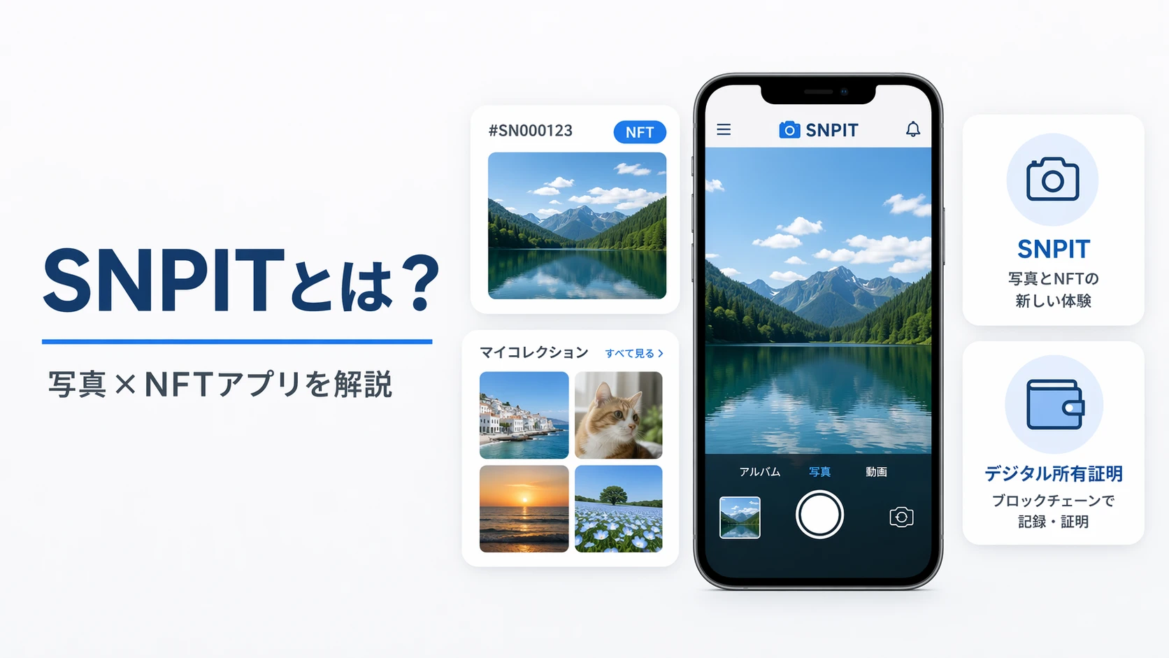 SNPITとは？カメラNFTを使う写真アプリを解説するアイキャッチ画像