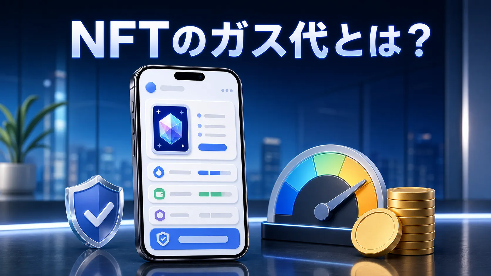 NFTのガス代とは何かを表したイメージ